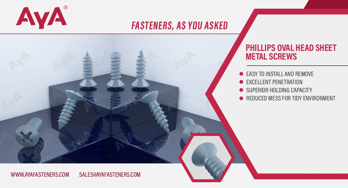 Phillips Oval Head Sheet Metal Screws-AYA Fasteners-advanatage