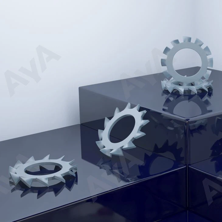 Arandela de dientes externa