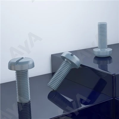 Tornillo ranurado de cabeza troncocónica